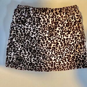 The Children's Place Brown Leopard Mini Skirt Size 24 Mos. Elastic Waist-Pull On